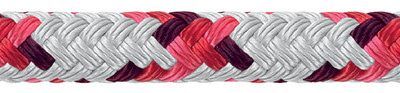 SAMSON ROPE 435020405030 XLS3 8MM WHT W/RED TRACE 500'