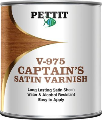 PETTIT PAINT 8797508 SATIN SHEEN VARNISH-QUART