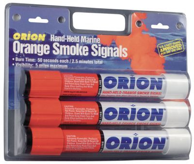 ORION SAFETY PRODUCTS 958 HAND HELD ORANGE SMOKE 3/CARD