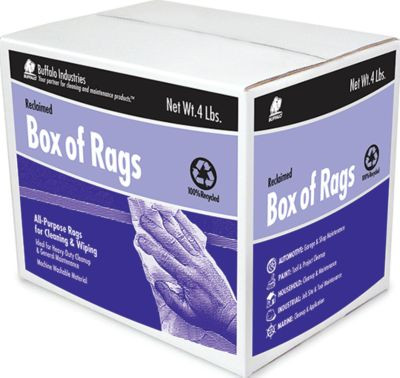 BUFFALO RAGS 10204 FLANNEL WHT 25# BOX