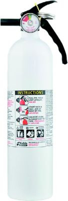 KIDDE SAFETY 466627MTL FIRE EXTINGUISHER WHT 1A10B:C