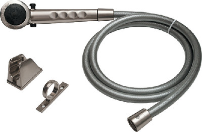 DURA FAUCET DF-SA130-SN RV SHOWER HEAD/HOSE NICKEL