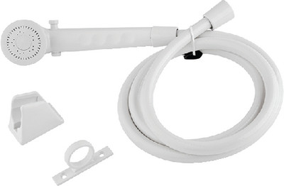 DURA FAUCET DF-SA130-WT RV SHOWER HEAD/HOSE WHITE