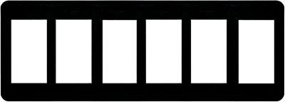 BLUE SEA SYSTEMS 8260-BSS 6 POS SWITCH MNT BLOCK
