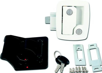 A P PRODUCTS 013-534 BAUER ENTRANCE LOCK WHITE