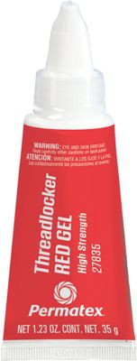 PERMATEX  27835 THREADLOCK GEL RED 35G TUBE