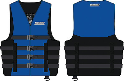 BODY GLOVE VESTS 85363 4-BELT SKI VEST BLUE XXL/XXXL