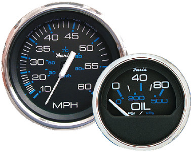 FARIA INSTRUMENTS F33742 CHSPKE BLK SS TACH DIESEL ALT