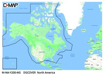 LOWRANCE M-NA-Y200-MS CMAP-DISCOVER - NORTH AMERICA