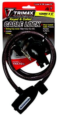 TRIMAX LOCKS TKC106 CABLE LOCK W/QUICK R 72 X 10MM