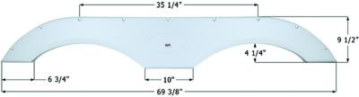 ICON TECHNOLOGIES 01776 FENDER SKIRT TANDEM FS1770 BLK