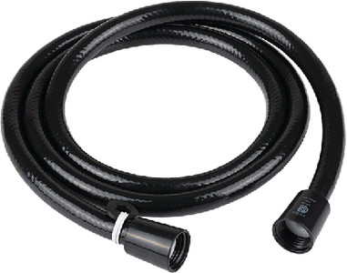 DURA FAUCET DF-SA230-BK SHOWERHOSE VINYL 60  BLK