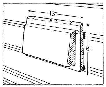 HENG'S J116AWH-CN NEW WHITE VENT COVER