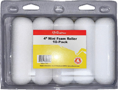 REDTREE 36067 MINI ROLLER 4  FOAM 10PK