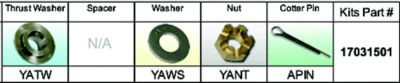 SOLAS TAIWAN 17031501 KIT HARDWARE YAMAHA YA-PKT