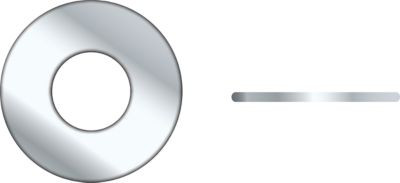 SEACHOICE RP-SC1411CH 1/4 FLAT WASHER CHROM  50BG