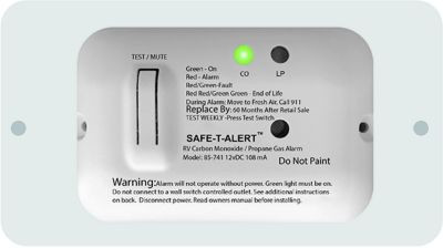 MTI INDUSTRIES 85-741-WT-TR DETECTOR CO/LP UNIV SM WHT