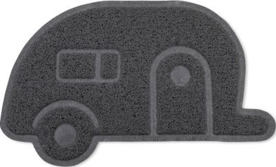 CAMCO RV 53116 SCRUB RUG GRAY RETRO TRAVL TRL