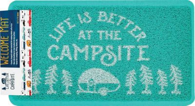 CAMCO RV 53199 SCRUB RUG TEAL/WHT 26.5 X15