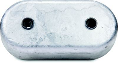 SEACHOICE 95643 OVAL ANODE W/INSERTS 4-7/16"L