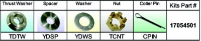 SOLAS TAIWAN 17054501 KIT HARDWARE TOHATSU TD-PKT