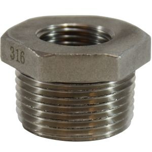 BRASS FITTINGS 74-524 1-1/2 X 1-1/4 316 HX BUSH SS