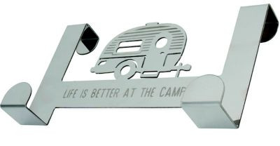 CAMCO RV 53381 LIBATC CAB 2-HOOK TOWEL HANGER