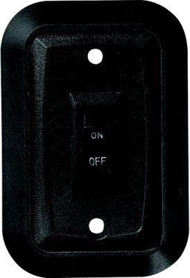 RV DESIGNER S652 SWITCH PLATE SGL BLK 3.53X2.39