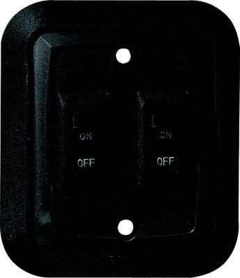 RV DESIGNER S656 SWITCH PLATE SGL BLK 3.53X3