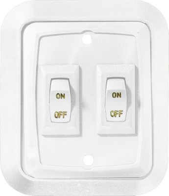 RV DESIGNER S657 SWITCH PLATE SGL WHT 3.53X3