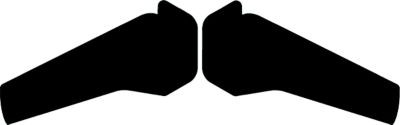 94174 RAIN GUTTER SPOUTS LONG BLK