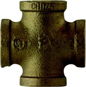 BRASS FITTINGS 44-394 3/4 BRONZE CROSS FITTINGS