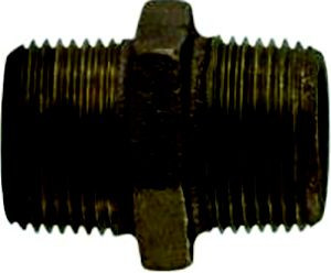 BRASS FITTINGS 44-724 3/4 X 3/4 BRZ HEX NIPPLE