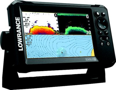 LOWRANCE 000-16227-001 EAGLE 7 SPLITSHOT + CMAP