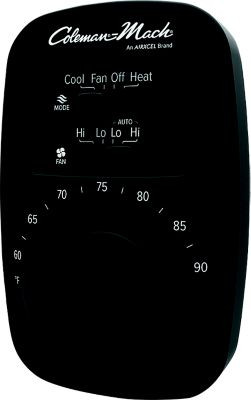 RV PRODUCTS 9420-351 TSTAT ANALOG COOL/HEAT BLK