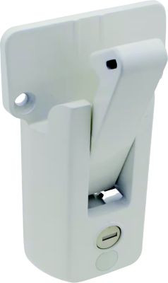 FASTENERS UNLIMITED BL-65611-9009-1PK GLOBAL CARGO DOOR BAR LOCK WHT