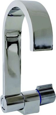 SCANDVIK 10580P FOLDING SQUARE SPOUT TAP CHRO