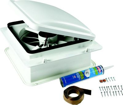 2023042193 ROOF VENT FAN W/LID 14  WHITE