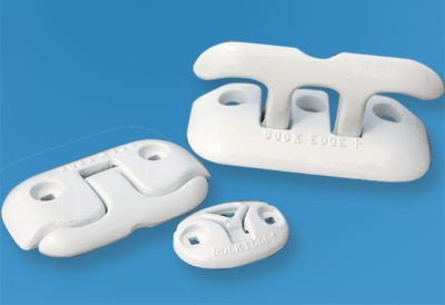 DOCK EDGE DE2608WF DOCK CLEAT FLIP UP 8IN WHITE