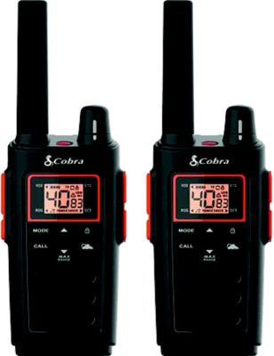 COBRA MARINE RX380 2-WAY RADIO 16-MILE RANGE-2 PK