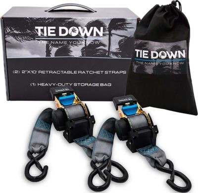 TIEDOWN ENGINEERING 13993-GRY RATCH 2.0  X 10' 3000 LBS GREY