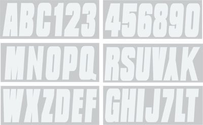 HARDLINE PRODUCTS 74130 PREMLETTER NUMBERKIT144PCWHT