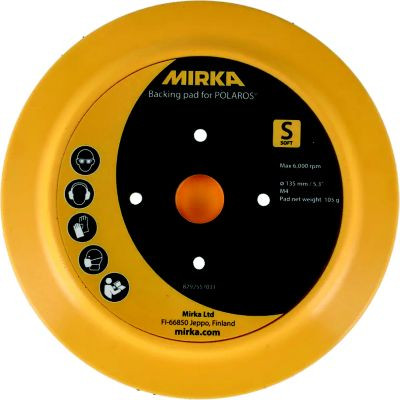 MIRKA ABRASIVES 8292557031 BACKUP PAD 5.3  M4 GRIP SOFT