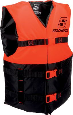 6001-ADULT L-RED ADULT L PFD VEST-RED