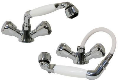 SCANDVIK 46011P MIXER SHOWER COMB WT WCVH 5'