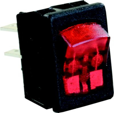 JR PRODUCTS 12765 MINI-ILUM.ON/OFF 12V SW RD/BL