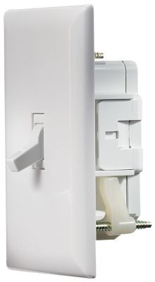RV DESIGNER S821 WHT WALL SWITCH W/COV-PLATE