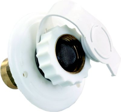 JR PRODUCTS 62155 CITY WATER FLANGE  METAL  WHIT