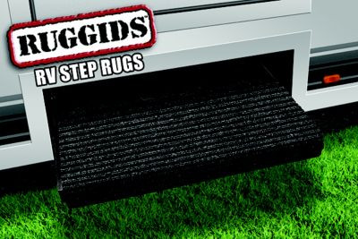 PREST-O-FIT 2-0420 RUGGED STEP RUG BLACK
