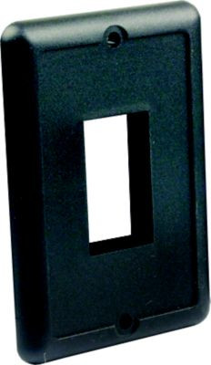JR PRODUCTS 14045 IP66 SINGLE SWITCH PLATE BLACK